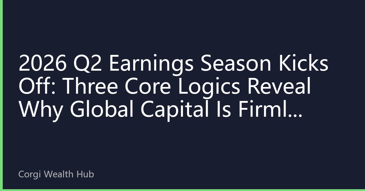 2026 Q2 Earnings Season Kicks Off: Three Core Logics Reveal Why Global Capital Is Firmly Increasing US Stock Holdings