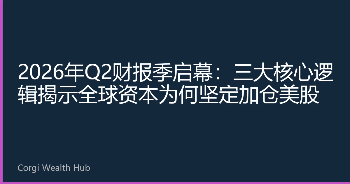 2026年Q2财报季启幕：三大核心逻辑揭示全球资本为何坚定加仓美股