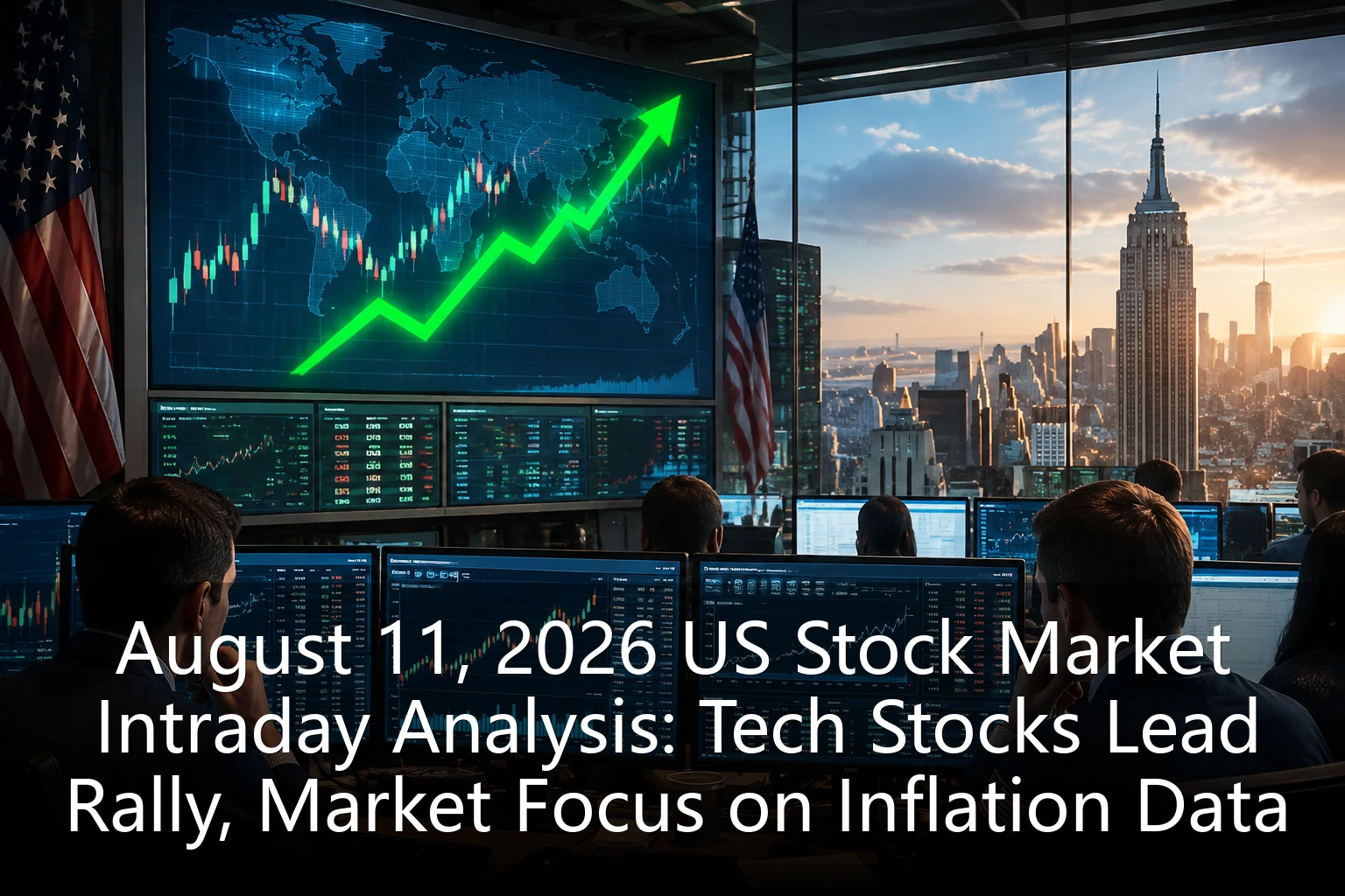 August 11, 2026 US Stock Market Intraday Analysis: Tech Stocks Lead Rally, Market Focus on Inflation Data