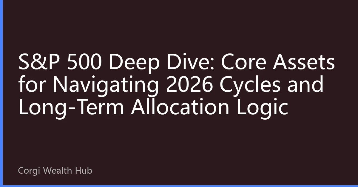 S&P 500 Deep Dive: Core Assets for Navigating 2026 Cycles and Long-Term Allocation Logic
