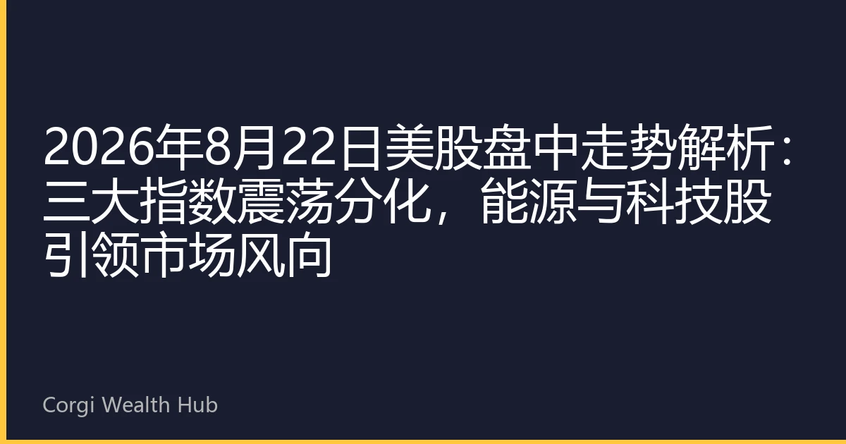 2026年8月22日美股盘中走势解析：三大指数震荡分化，能源与科技股引领市场风向
