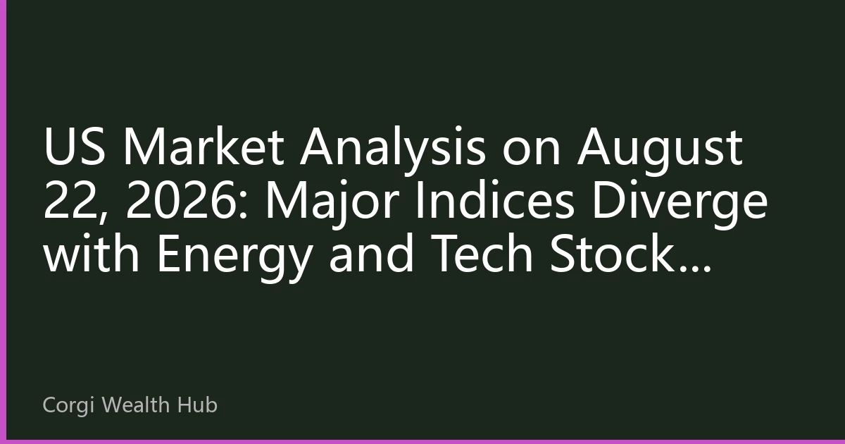 US Market Analysis on August 22, 2026: Major Indices Diverge with Energy and Tech Stocks Leading Market Trends
