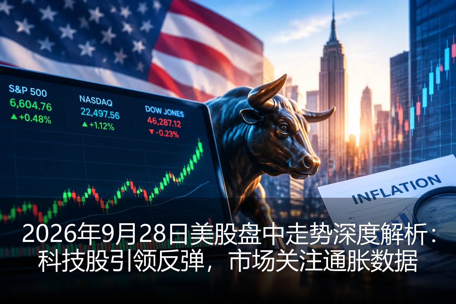 2026年9月28日美股盘中走势深度解析：科技股引领反弹，市场关注通胀数据